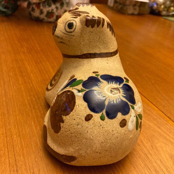 Vintage Tonala Pottery Handpainted Cat - Picture 5 of 7